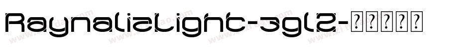 RaynalizLight-3glZ字体转换