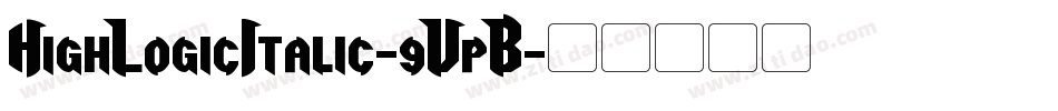 HighLogicItalic-9VpB字体转换