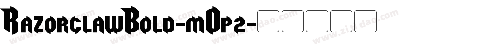 RazorclawBold-mOp2字体转换