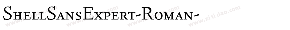 ShellSansExpert-Roman字体转换