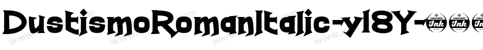 DustismoRomanItalic-y18Y字体转换