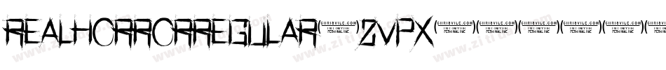 RealHorrorRegular-zvpX字体转换