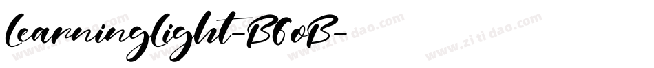 LearningLight-B6oB字体转换