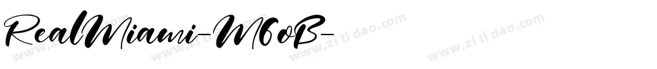 RealMiami-M6oB字体转换