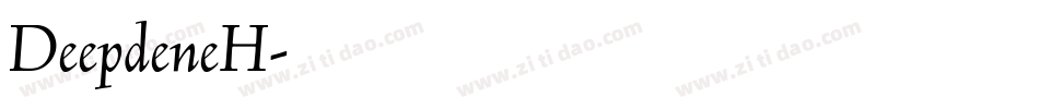 DeepdeneH字体转换