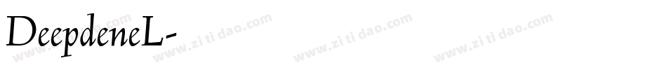 DeepdeneL字体转换