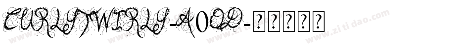 CurlyTwirly-A0qD字体转换