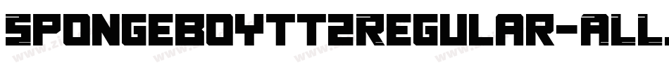 Spongeboytt2Regular-ALLjx字体转换