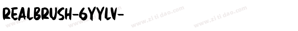 Realbrush-6YYlv字体转换