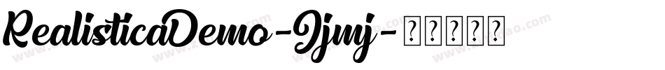 RealisticaDemo-Jjmj字体转换