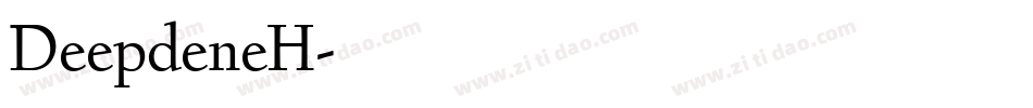 DeepdeneH字体转换