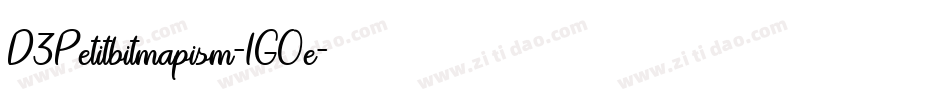 D3Petitbitmapism-1GOe字体转换