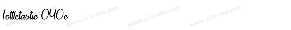 Tottletastic-OYOe字体转换
