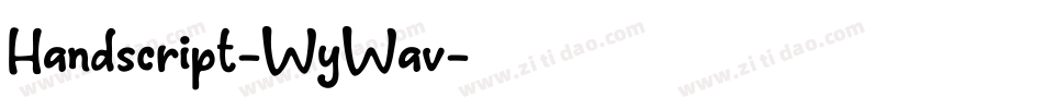 Handscript-WyWav字体转换