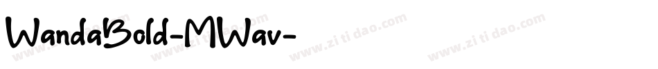 WandaBold-MWav字体转换