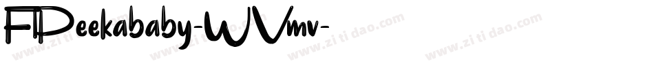 FlPeekababy-WVmv字体转换