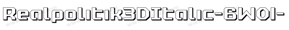Realpolitik3DItalic-6W01字体转换