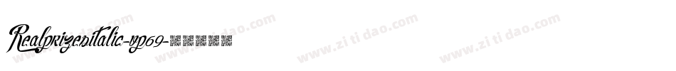Realprizesitalic-vp69字体转换