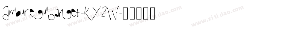 AmburegulBanget-KY2W字体转换