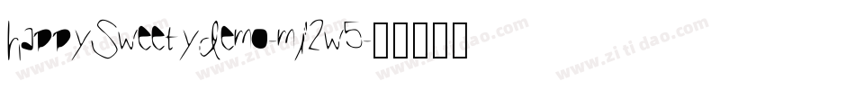 HappySweetyDemo-mL2w5字体转换 HappySweetyDemo-mL2w5字体转换