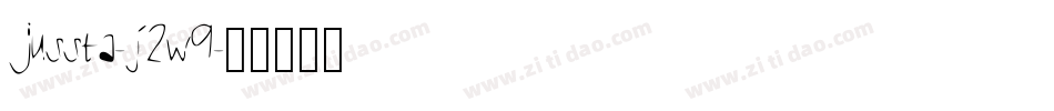 Jussta-j2w9字体转换