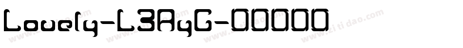 Lovely-L3AyG字体转换