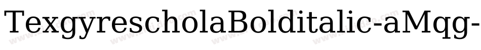 TexgyrescholaBolditalic-aMqg字体转换