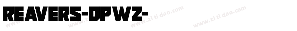 Reavers-dpWZ字体转换