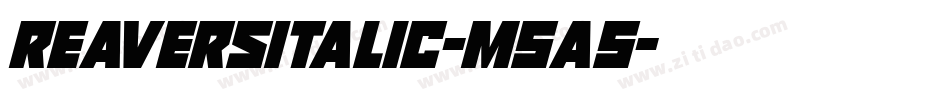 ReaversItalic-m5A5字体转换