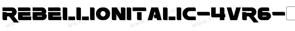 RebellionItalic-4vR6字体转换