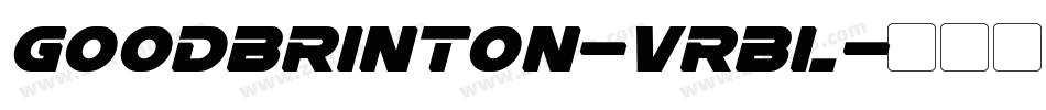 GoodBrinton-VrBl字体转换
