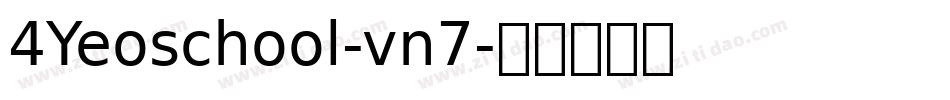 4Yeoschool-vn7字体转换