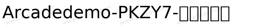 Arcadedemo-PKZY7字体转换