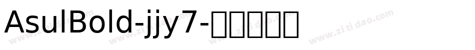 AsulBold-jjy7字体转换