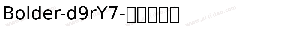 Bolder-d9rY7字体转换