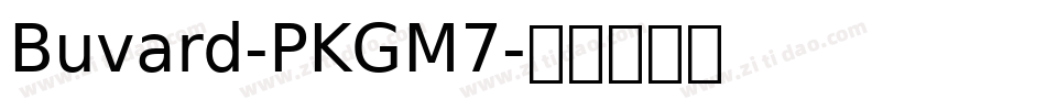 Buvard-PKGM7字体转换