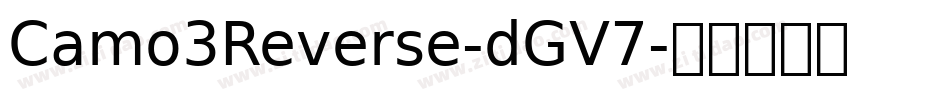 Camo3Reverse-dGV7字体转换
