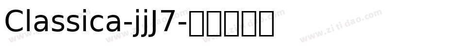 Classica-jjJ7字体转换