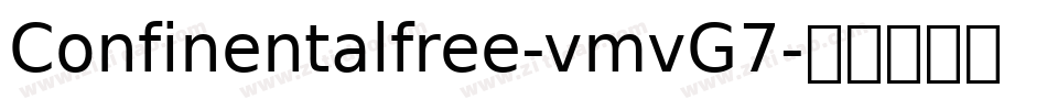 Confinentalfree-vmvG7字体转换