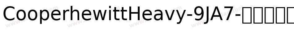 CooperhewittHeavy-9JA7字体转换