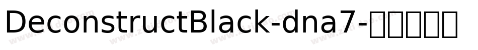 DeconstructBlack-dna7字体转换
