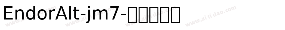 EndorAlt-jm7字体转换