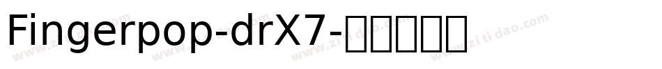 Fingerpop-drX7字体转换