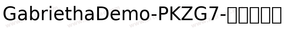 GabriethaDemo-PKZG7字体转换