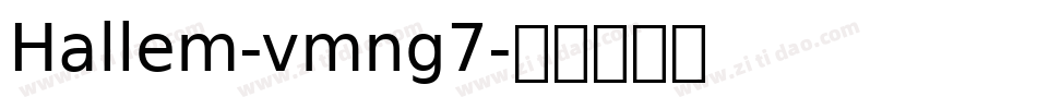 Hallem-vmng7字体转换