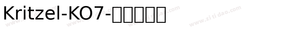 Kritzel-KO7字体转换