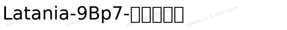 Latania-9Bp7字体转换
