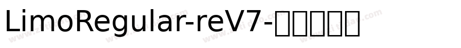 LimoRegular-reV7字体转换