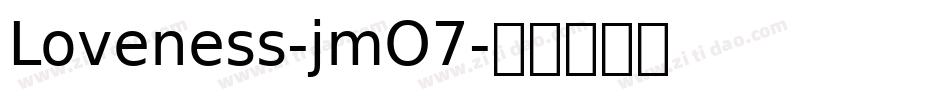 Loveness-jmO7字体转换