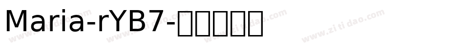 Maria-rYB7字体转换